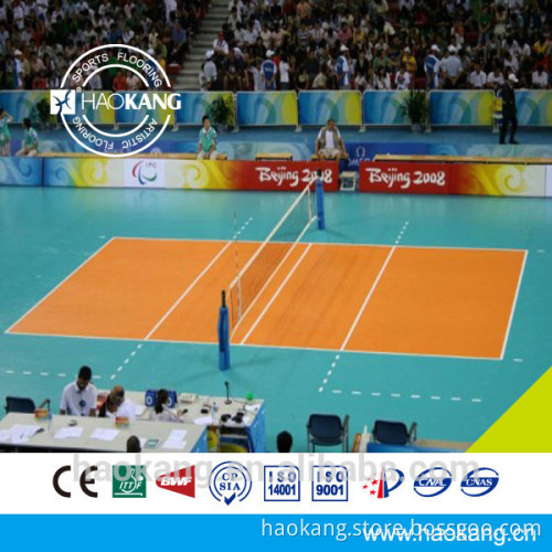 Indoor Volleyball Court pvc floor thickness 8.0mm